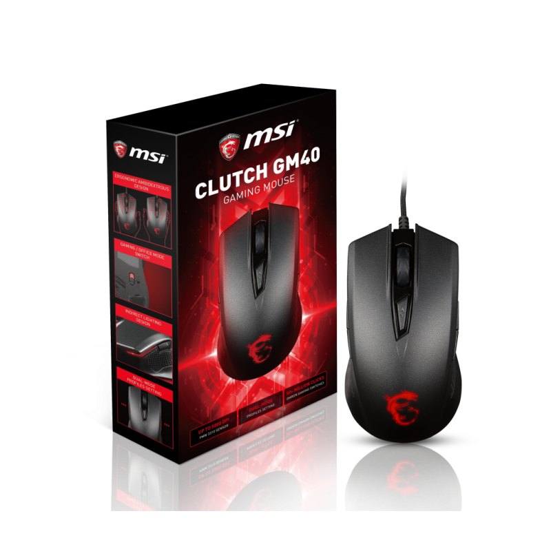 MSI mouse Clutch GM40 Black